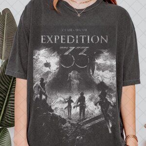 Clair Obscur Expedition 33 Shirt, Vintage Graphic Tee, Dark Aesthetic Shirt